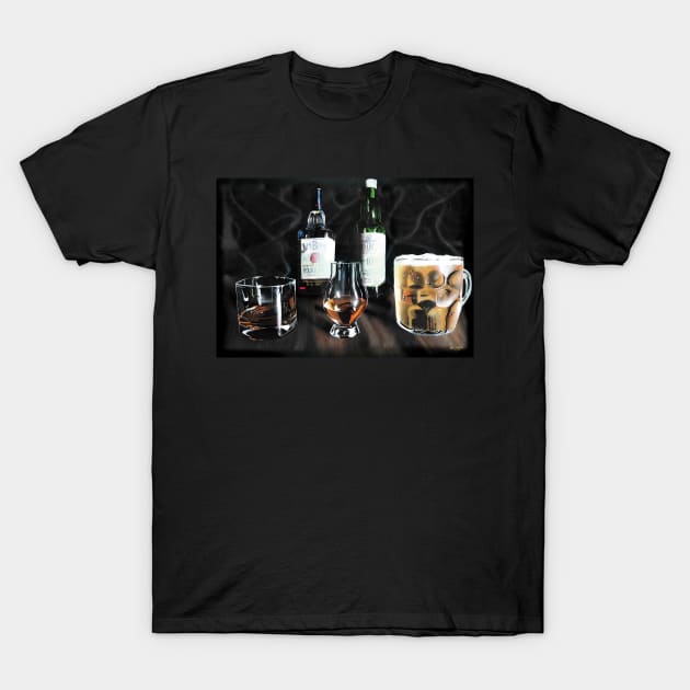 One Bourbon One Scotch One Beer T-Shirt by lucafon18